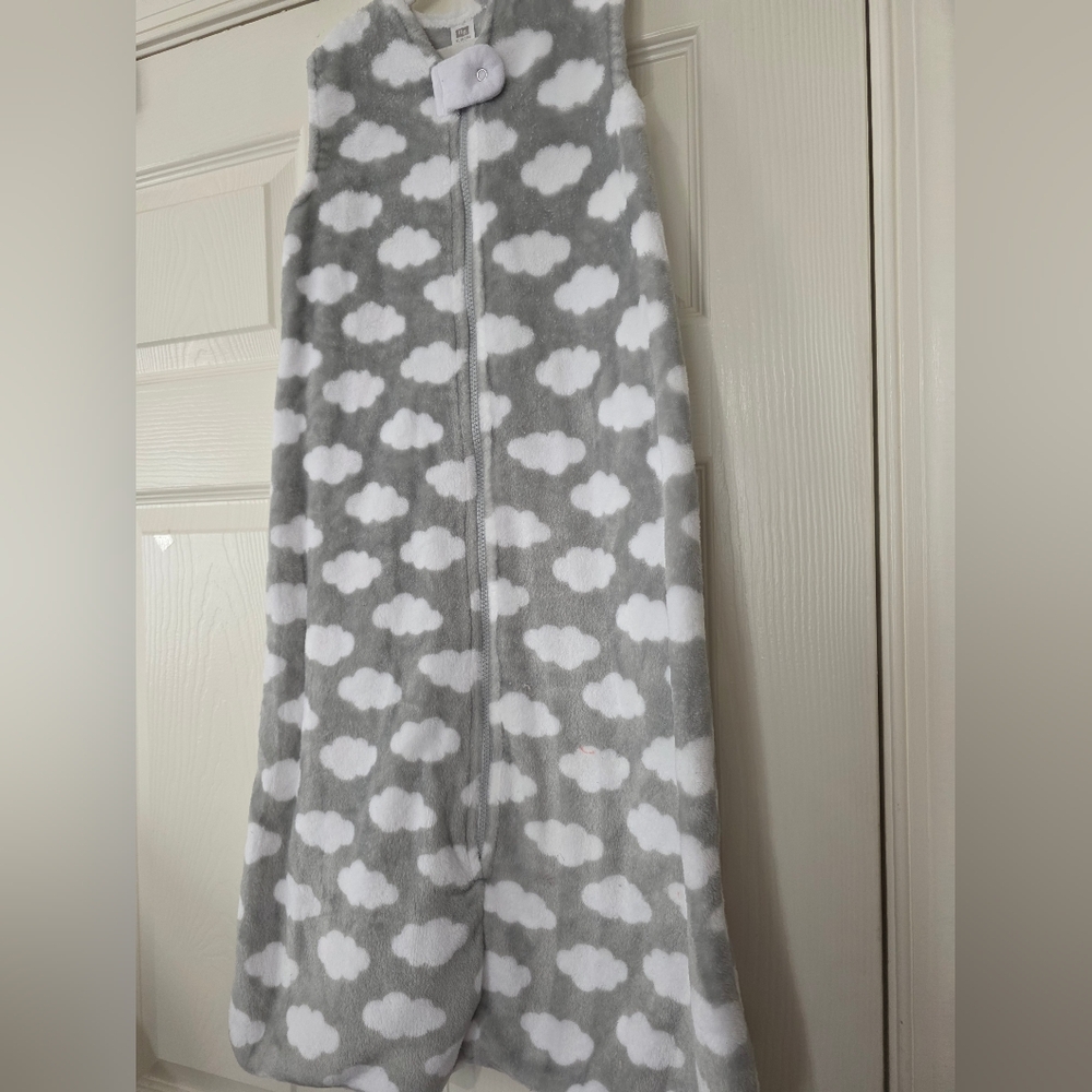 Hudson Baby Wearable Safe Sleep Blanket Sleeping Sack/Bag Gray Clouds XL 18-24M